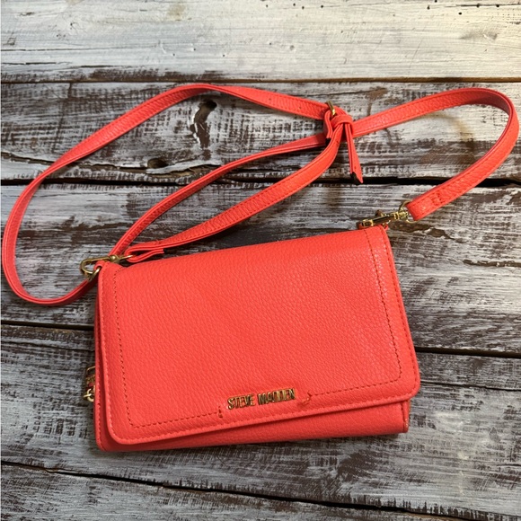 Steve Madden Handbags - Steve Madden Vibrant Coral Crossbody Bag